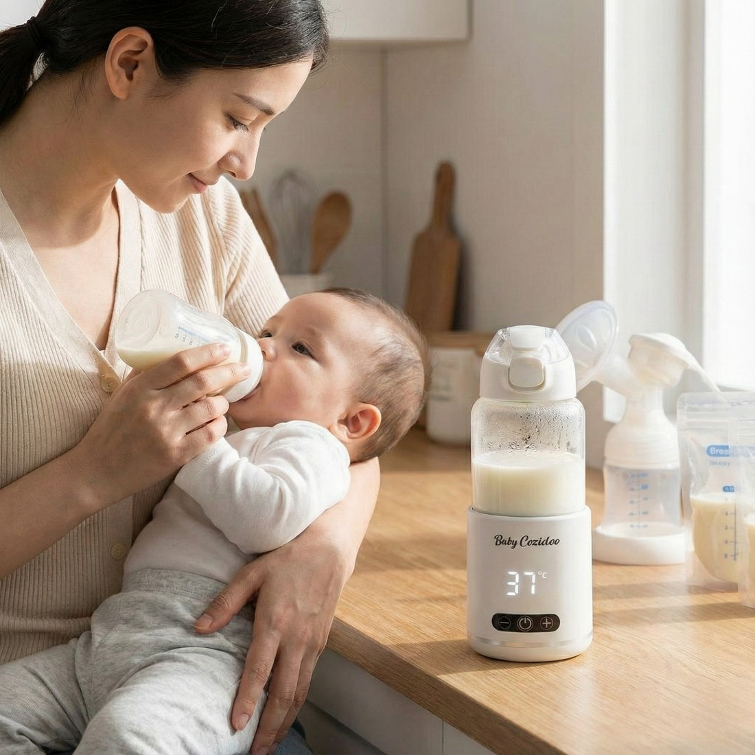 Chauffe-biberon pour lait maternel : comment préserver les qualités du lait de bébé